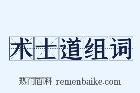 术士道组词是什么意思的图片